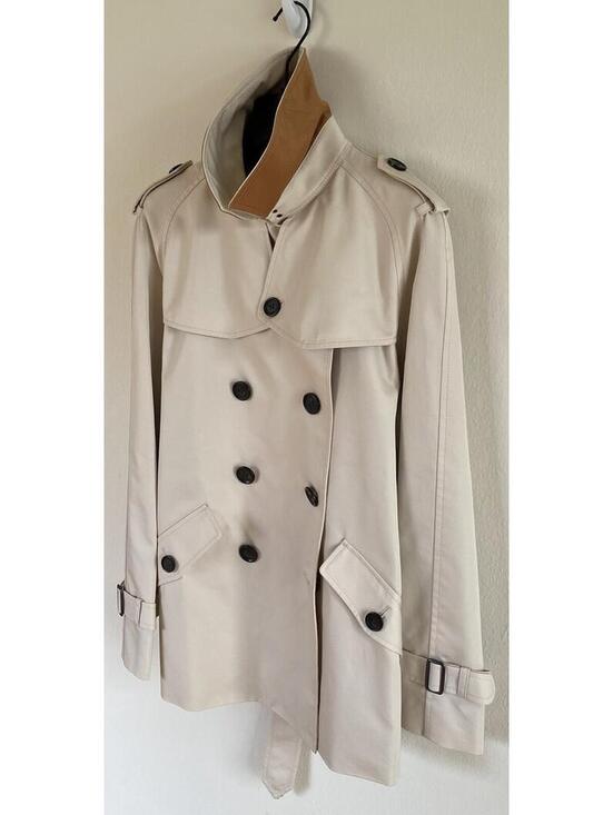 Coach Jackets & Blazers - NWT Coach Solid Short Trench Coat Porcelain Size M MSRP $450